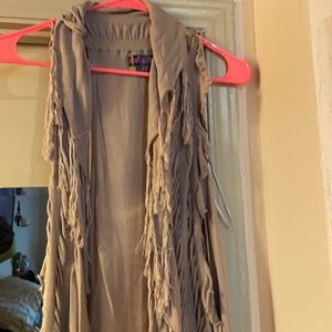 Light fringed vest